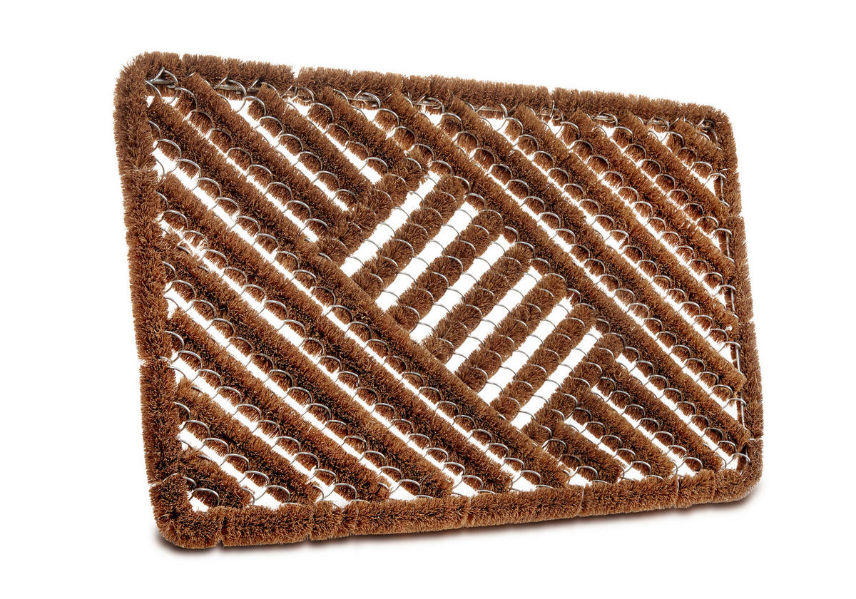 KOKOSMATTE  40/60 cm  Hellbraun  - Hellbraun, Basics, Naturmaterialien/Metall (40/60cm) - Hanse Home