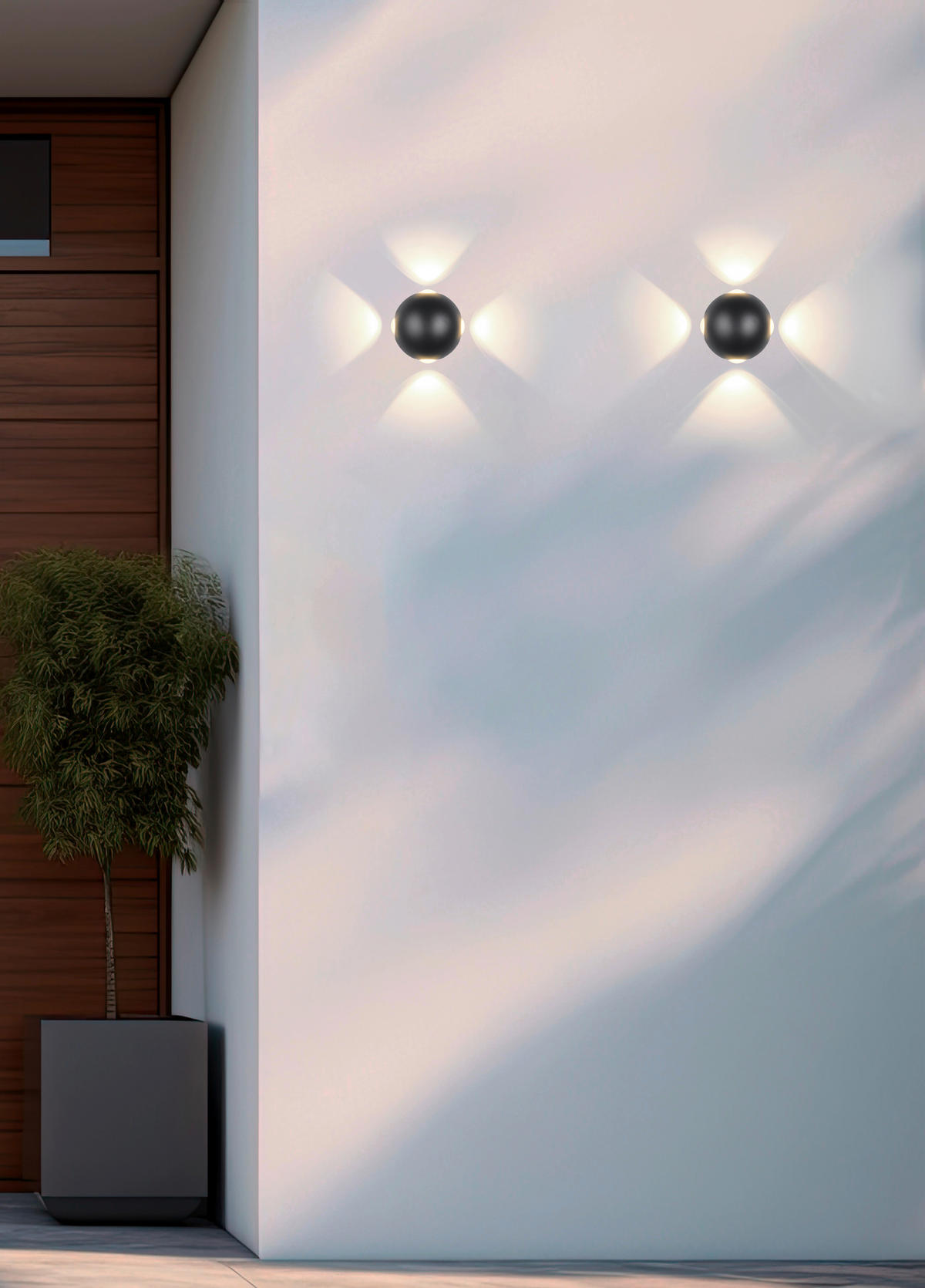 LED-WANDLEUCHTE - Schwarz, Basics, Metall (10,5/7,5cm) - Trio Leuchten