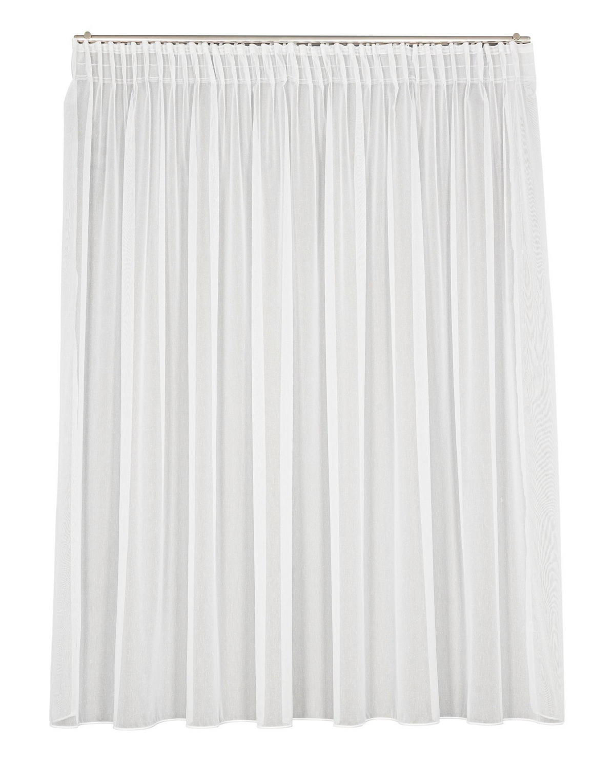 KÉSZFÜGGÖNY áttetsző  - áttetsző, Basics, textil (300/175cm)