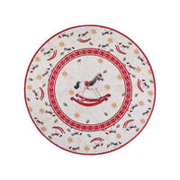 FLACHWEBETEPPICH 160 cm Toy's Delight Limited Edition Creme, Rot rund  - Rot/Creme, MODERN, Kunststoff/Textil (160cm) - Villeroy & Boch