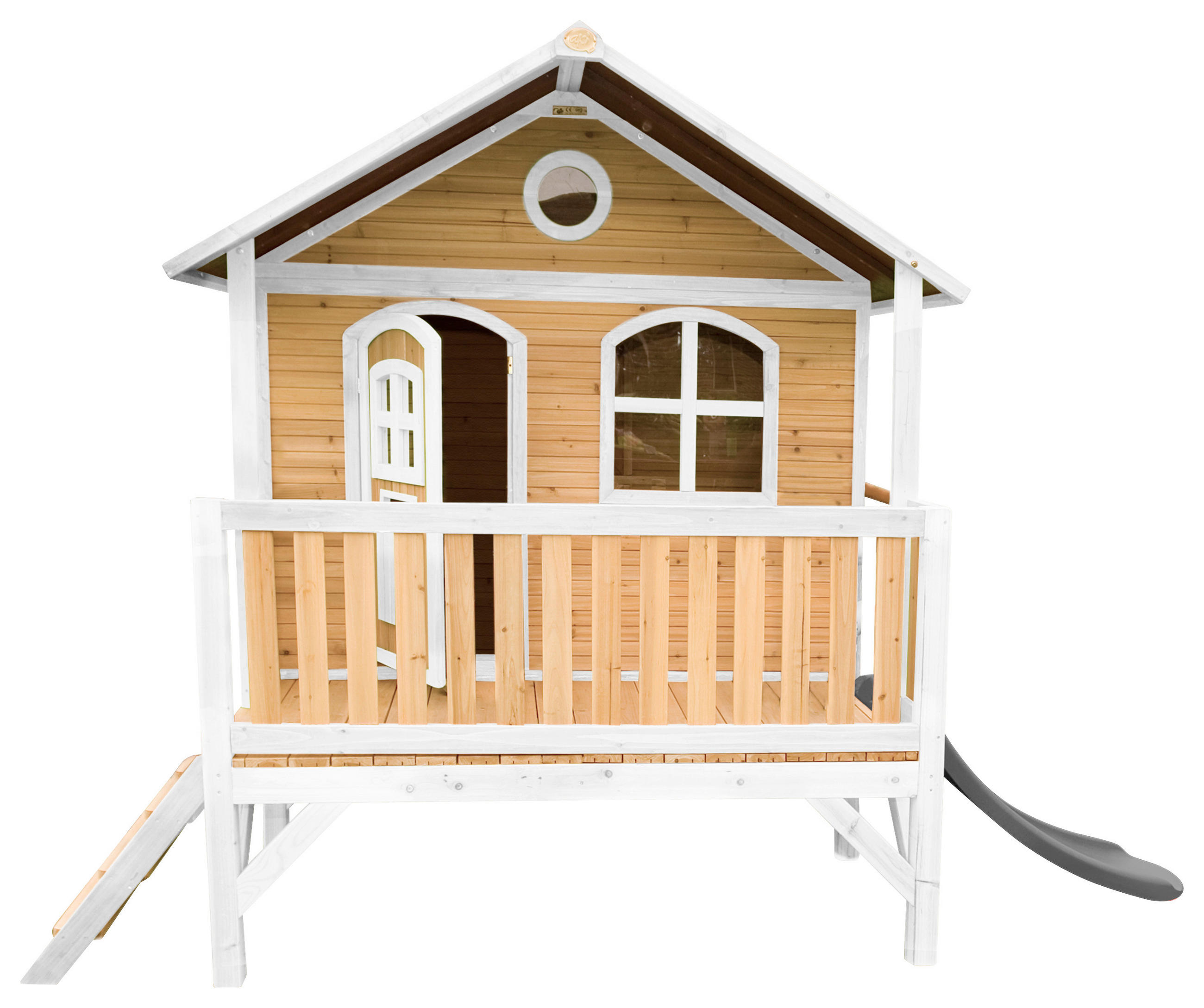 SPIELHAUS  - Rot/Braun, KONVENTIONELL, Holz/Kunststoff (349/233/212cm) - Ambia Garden