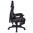 GAMINGSTUHL Rot, Schwarz Metall, Kunststoff, Textil   - Rot/Schwarz, MODERN, Kunststoff/Textil (59/107-117/58cm) - Carryhome