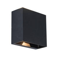 AUßENWANDLEUCHTE 11/11/6 cm   - Schwarz, Basics, Metall (11/11/6cm)