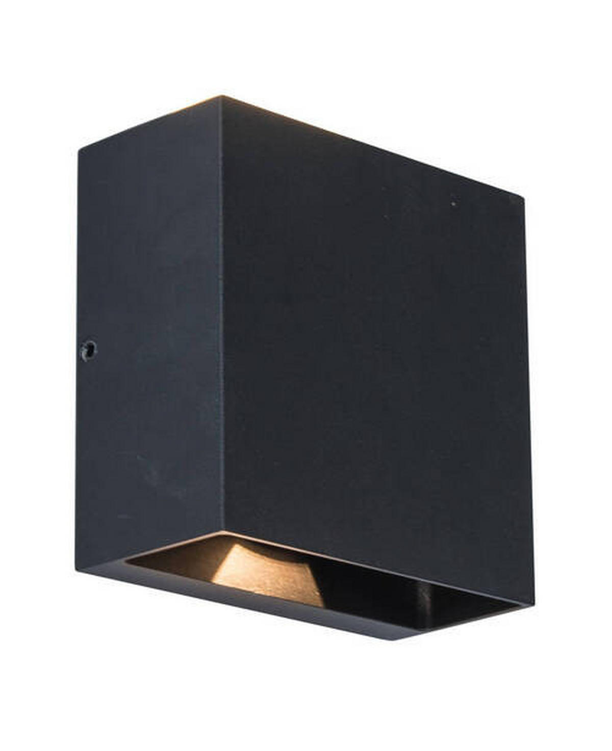 AUßENWANDLEUCHTE 11/11/6 cm   - Schwarz, Basics, Metall (11/11/6cm)