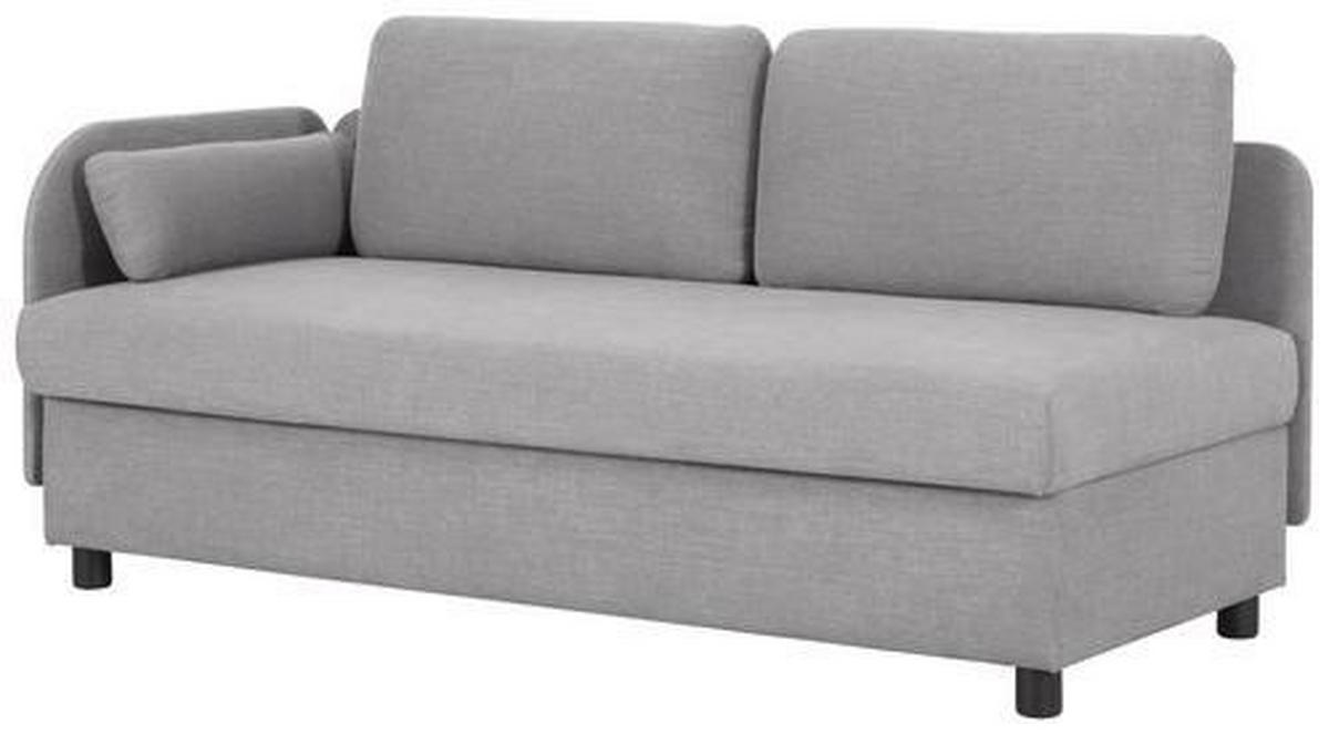 LIEGE in Flachgewebe Grau  - Wengefarben/Grau, Konventionell, Holz/Textil (206/80/94cm) - Joka