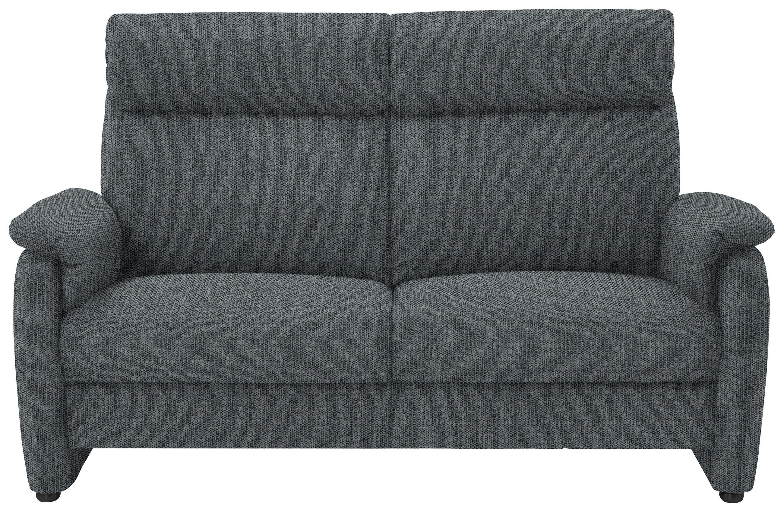 2,5-SITZER in Flachgewebe Anthrazit  - Anthrazit/Schwarz, Konventionell, Textil/Metall (178/107/97cm) - Pure Home Comfort