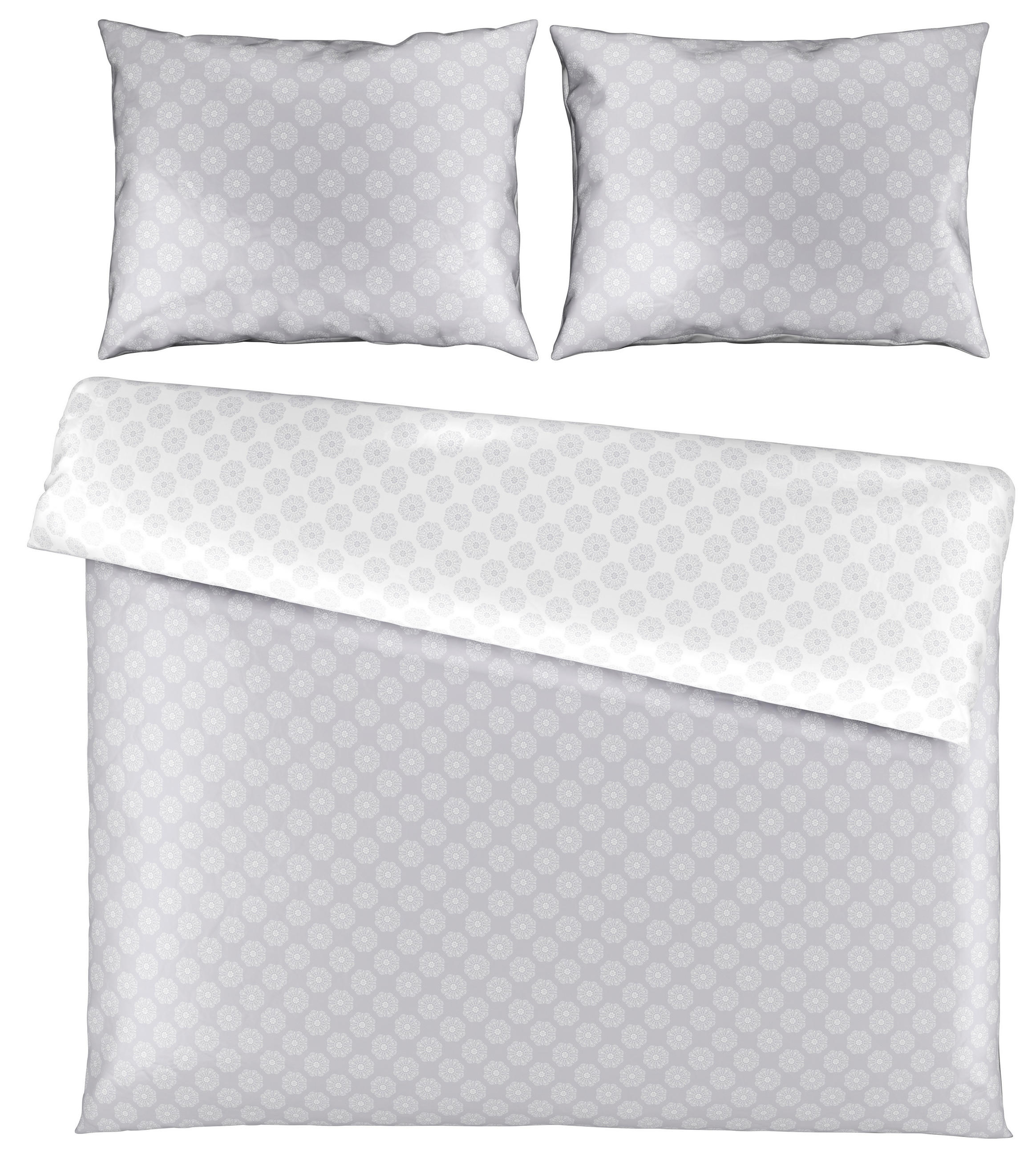 LENJERIE DE PAT CU DOUĂ FEțE 200/200 cm  - gri, Konventionell, textil (200/200cm) - Esposa