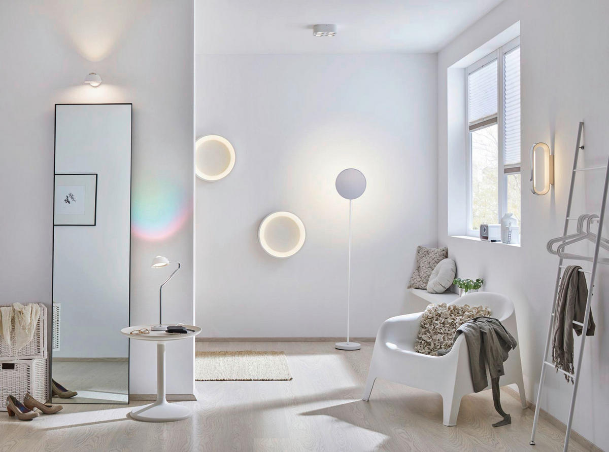 LED-DECKENLEUCHTE Ardora 45/8,5 cm   - Weiß, Design, Kunststoff/Metall (45/8,5cm) - Paulmann