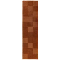 WOLLTEPPICH 60/230 cm Checkerboard Terracotta rechteckig  - Terracotta, Basics, Textil (60/230cm) - Flair Rugs