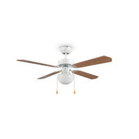 DECKENVENTILATOR - Braun/Weiß, Design, Naturmaterialien/Kunststoff (106.5/4cm)
