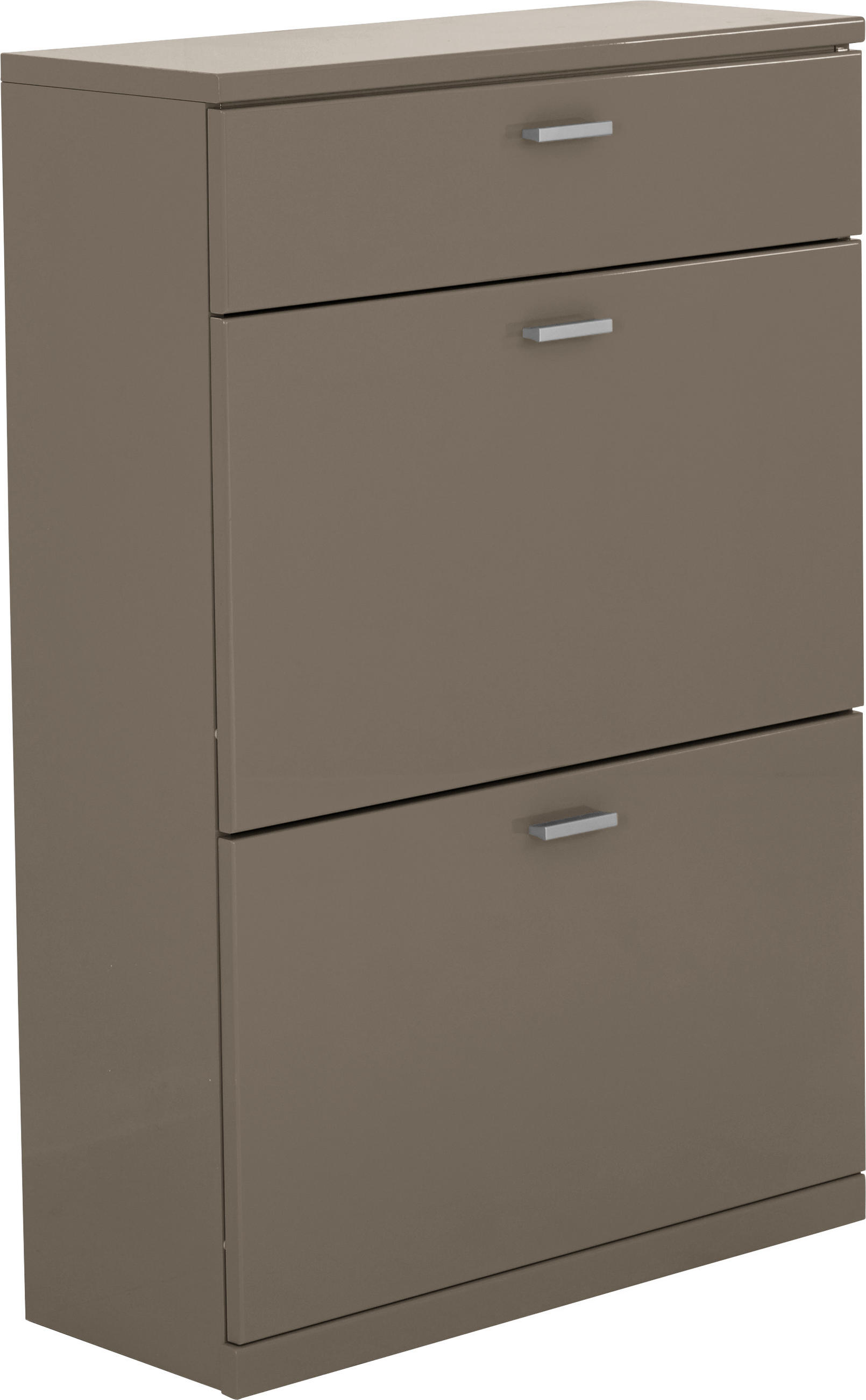 SCHUHSCHRANK  in 75/112,7/29,5 cm  - Edelstahlfarben/Schlammfarben, Design, Holzwerkstoff/Metall (75/112,7/29,5cm) - Invivus