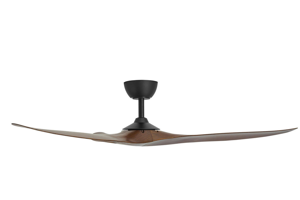 VENTILATOR STROPNI  crna   svijetlo smeđa   - svijetlo smeđa/crna, Basics, metal/plastika (137cm) - Mican