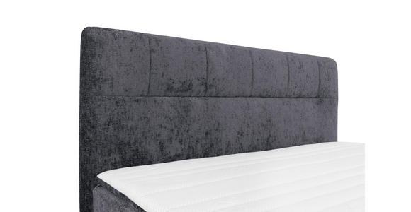 BOXSPRINGBETT 160/200 cm  in Anthrazit  - Anthrazit/Schwarz, Design, Textil/Metall (160/200cm) - Esposa