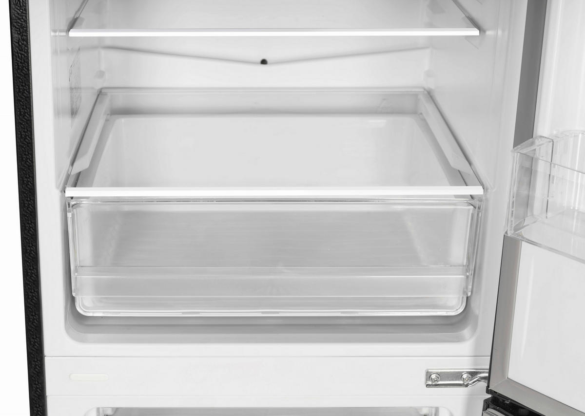 KYL-/FRYSKOMBINATION KG176S-52  - svart, Basics, metall/glas (54/176/55cm) - Respekta