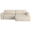ECKSOFA Beige Mikrofaser  - Beige/Schwarz, MODERN, Kunststoff/Textil (283/175cm) - MID.YOU
