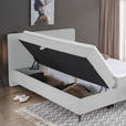 BOXBETT 180/200 cm  in Silberfarben  - Silberfarben/Schwarz, Design, Holz/Holzwerkstoff (180/200cm) - Xora