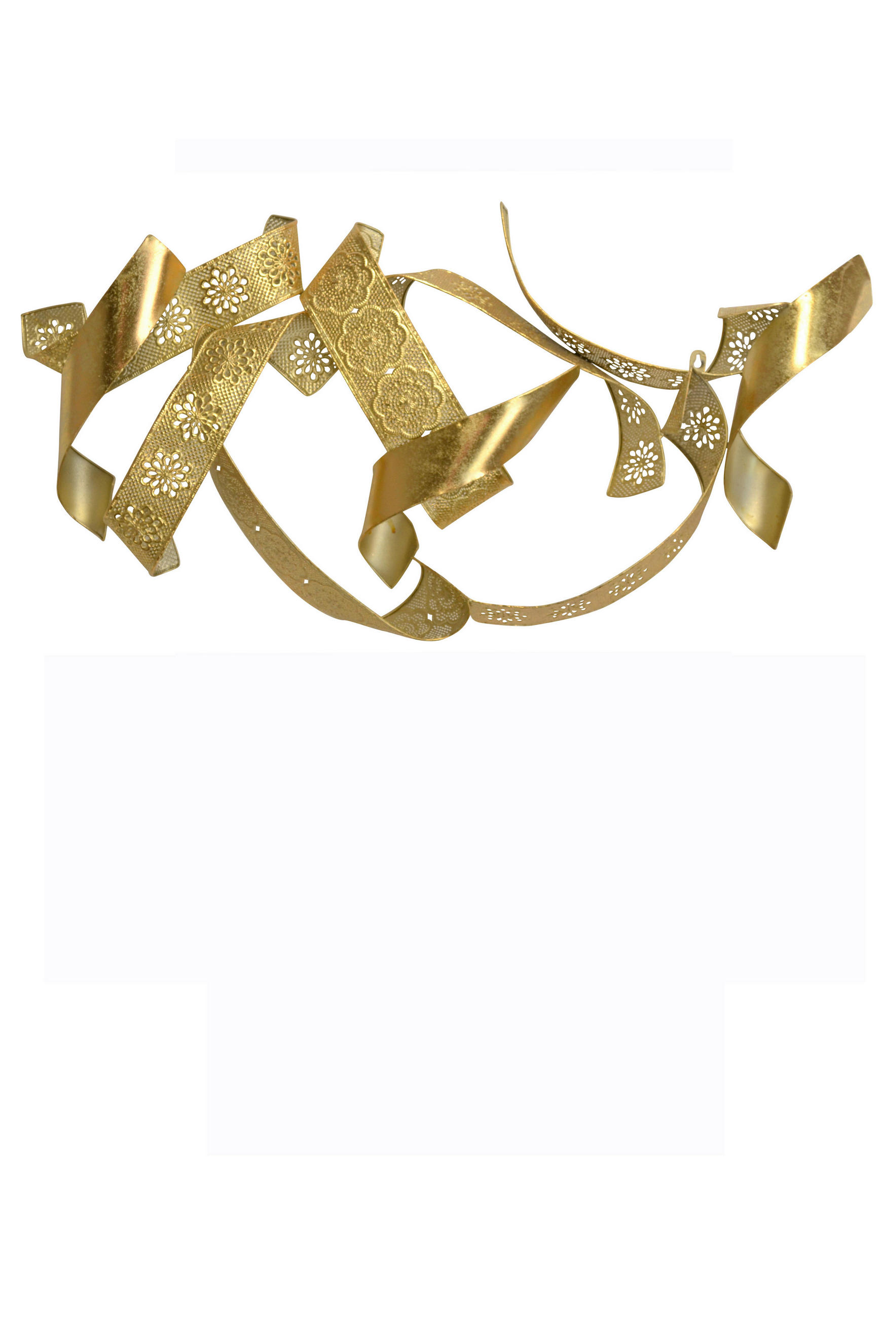 WANDDEKO Metall  - Goldfarben, Design, Metall (12/84/44cm) - MID.YOU