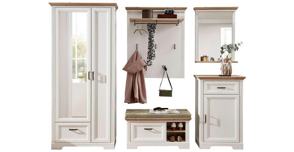 SCHUHSCHRANK  in 65/102/41 cm  - Eichefarben/Grau, ROMANTIK / LANDHAUS, Holzwerkstoff/Metall (65/102/41cm) - Landscape
