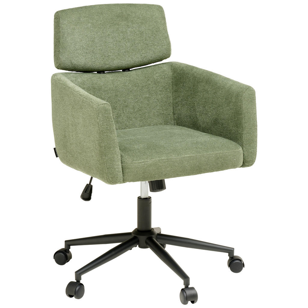 Scaun Rotativ, microfibră, verde