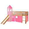 SPIELBETT Kiefer massiv 90/200 cm Rosa, Kieferfarben, Hellrosa  - Hellrosa/Rosa, Natur, Holz (90/200cm) - MID.YOU
