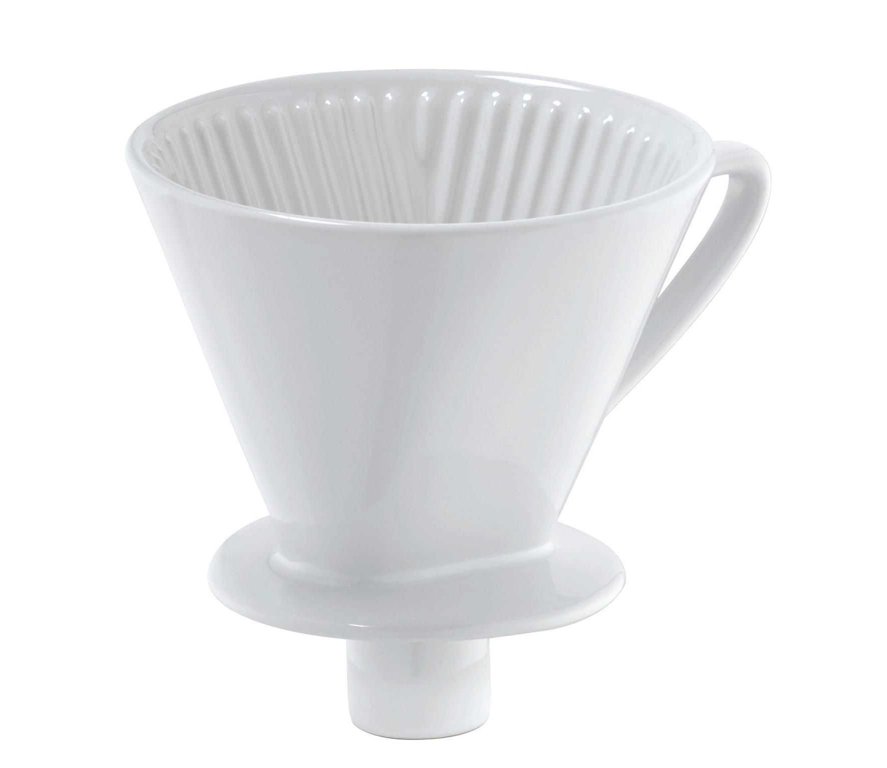 KAFFEEFILTERHALTER  - Weiß, Basics, Keramik (13,5/14cm) - Cilio