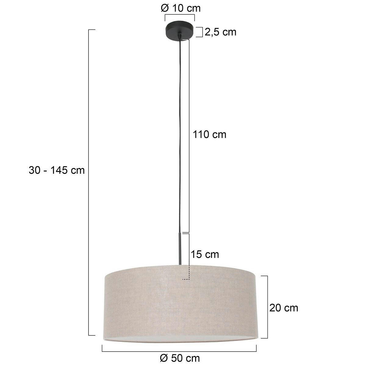 HÄNGELEUCHTE SPARKLED LIGHT 50/135/50 cm  - Grau, Trend, Textil (50/135/50cm)