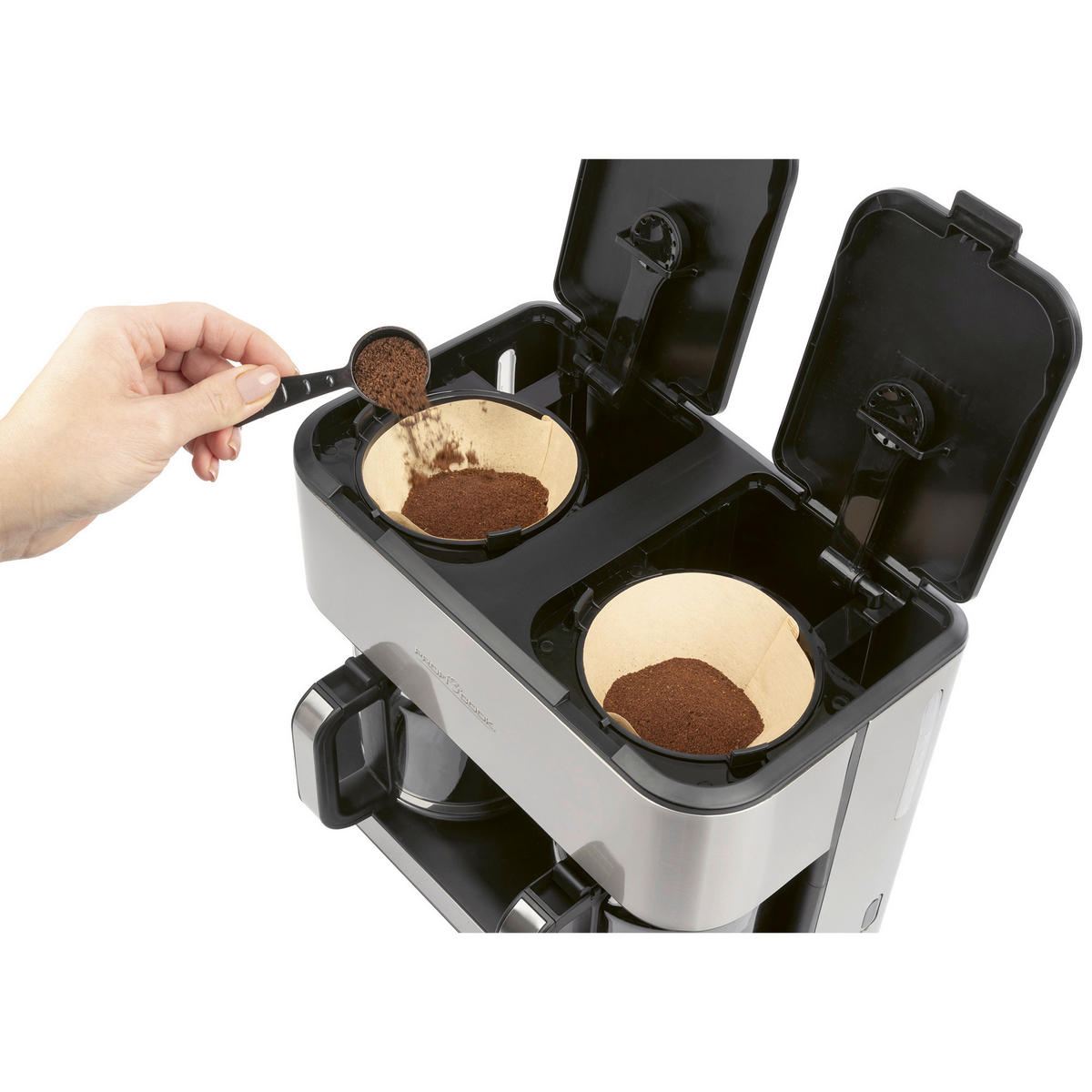 FILTERKAFFEEMASCHINE  - Edelstahlfarben, Trend, Kunststoff (38,3/34,3/23,1cm) - Bomann