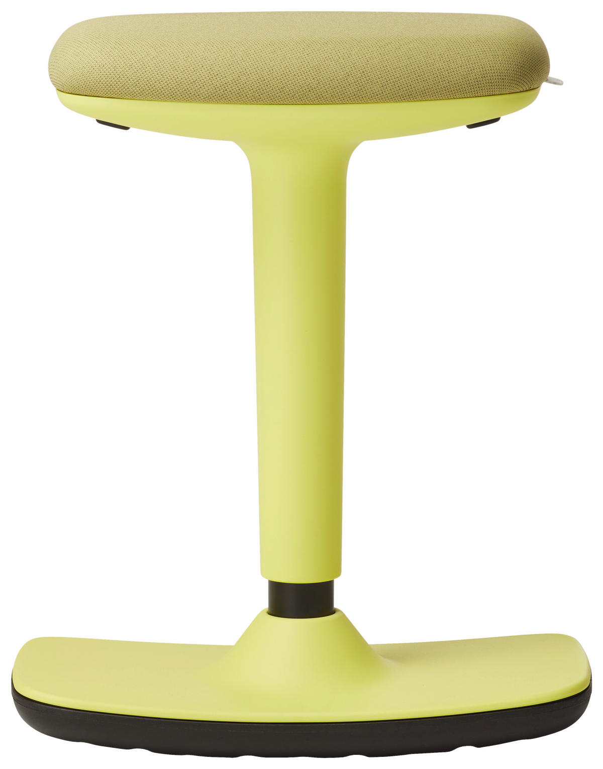 BÜROHOCKER Schwarz, Gelb  - Gelb/Schwarz, Basics, Kunststoff/Textil (44/25/50-75cm) - Dauphin