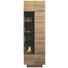 VITRINE Wildeiche massiv, mehrschichtige Massivholzplatte (Tischlerplatte) Braun, Eichefarben - Eichefarben/Braun, Design, Glas/Holz (64/201,6/42,5cm) - VOGLAUER
