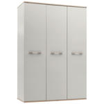 DREHTÜRENSCHRANK  in Eichefarben, Hellgrau  - Eichefarben/Hellgrau, KONVENTIONELL, Holz/Holzwerkstoff (138/203/61,5cm) - Venda