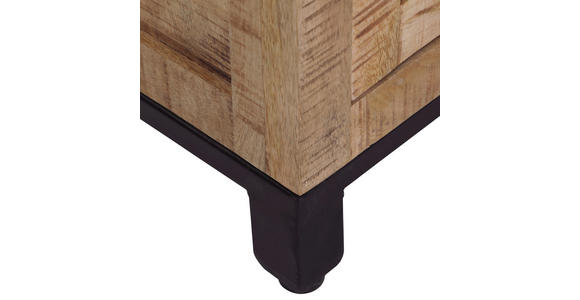 LOWBOARD RIO  in 130/50/40 cm  - Schwarz/Naturfarben, Design, Holz/Metall (130/50/40cm) - Landscape