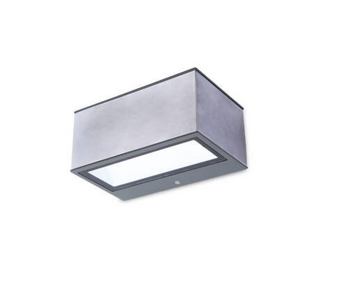 AUßENWANDLEUCHTE Gemini   - Edelstahlfarben, Basics, Metall (6,5/14/8,9cm)