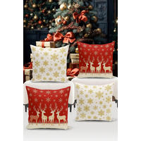 KISSENBEZUG-SET Artfchrst4-63 43/43 cm  - Multicolor, Basics, Textil (43/43cm) - X-Mas