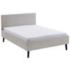 POLSTERBETT 140/200 cm, inkl.  in Beige  - Beige/Schwarz, Basics, Holz/Textil (140/200cm) - Boxxx