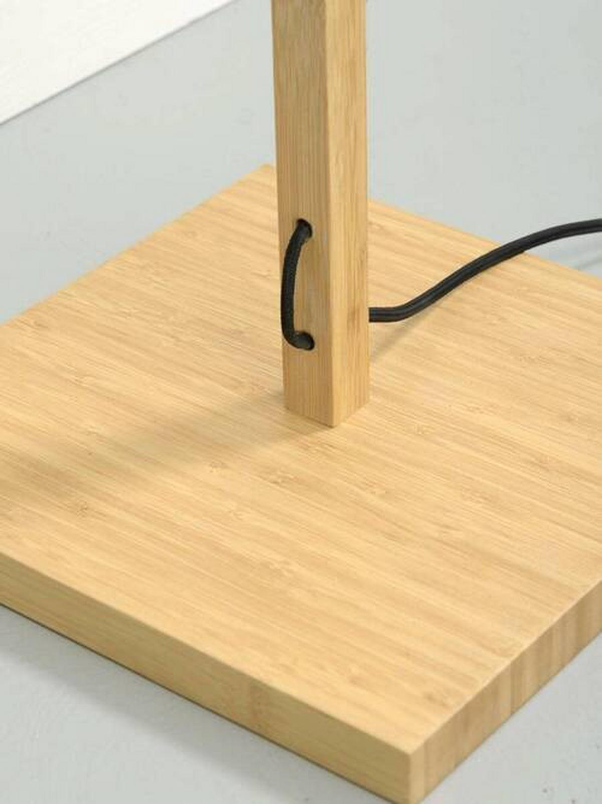 STEHLEUCHTE 20/145 cm    - Schwarz/Naturfarben, Trend, Holz (20/145cm) - Good & Mojo
