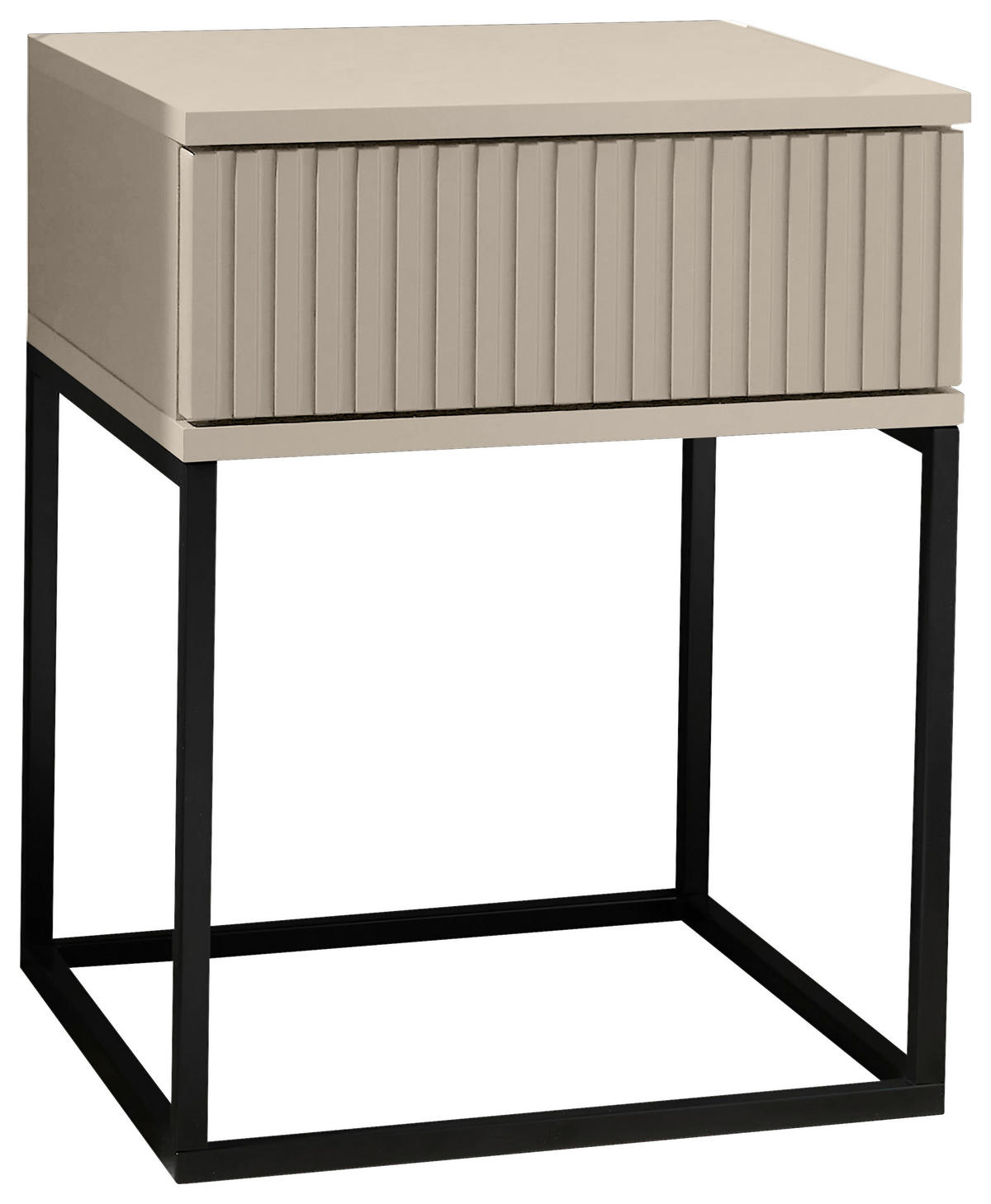 NACHTTISCH 40/51,7/38,5 cm  Schwarz, Kaschmir  - Kaschmir/Schwarz, Modern, Holzwerkstoff/Metall (40/51,7/38,5cm) - Livetastic