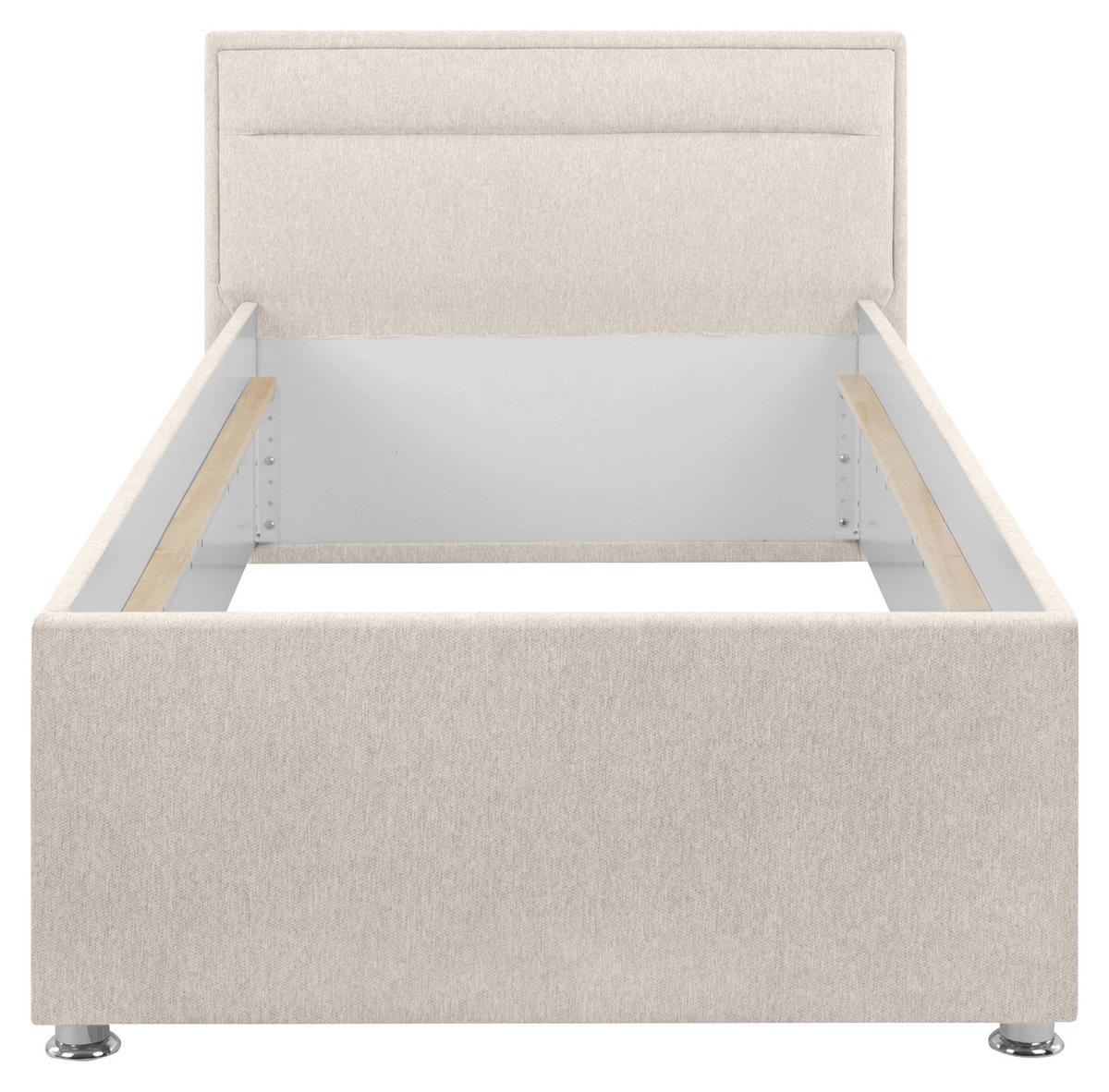 POLSTERBETT Bettkasten, Lattenrost Naturfarben 90/200 cm  - Naturfarben, MODERN, Holz/Kunststoff (90/200cm) - MID.YOU