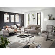 2-SITZER-SOFA Lederlook Hellgrau  - Hellgrau/Schwarz, KONVENTIONELL, Textil/Metall (194/103/92cm) - Dieter Knoll