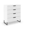 KOMMODE  in 80/92/42 cm  - Dunkelgrau/Weiß, Design, Holzwerkstoff/Metall (80/92/42cm) - Carryhome