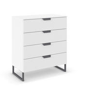 KOMMODE  in 80/92/42 cm  - Dunkelgrau/Weiß, Design, Holzwerkstoff/Metall (80/92/42cm) - Carryhome