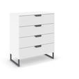 KOMMODE  in 80/92/42 cm  - Dunkelgrau/Weiß, Design, Holzwerkstoff/Metall (80/92/42cm) - Carryhome