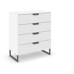 KOMMODE  in 80/92/42 cm  - Dunkelgrau/Weiß, Design, Holzwerkstoff/Metall (80/92/42cm) - Carryhome