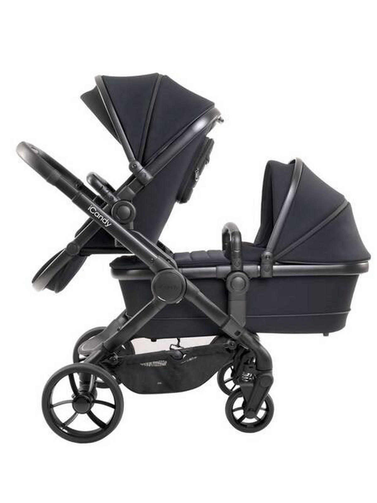 rok isporuke 60 dana  PEACH 7  - crna visoki sjaj/crna, Basics, tekstil/plastika (75/55/39cm) - ICANDY