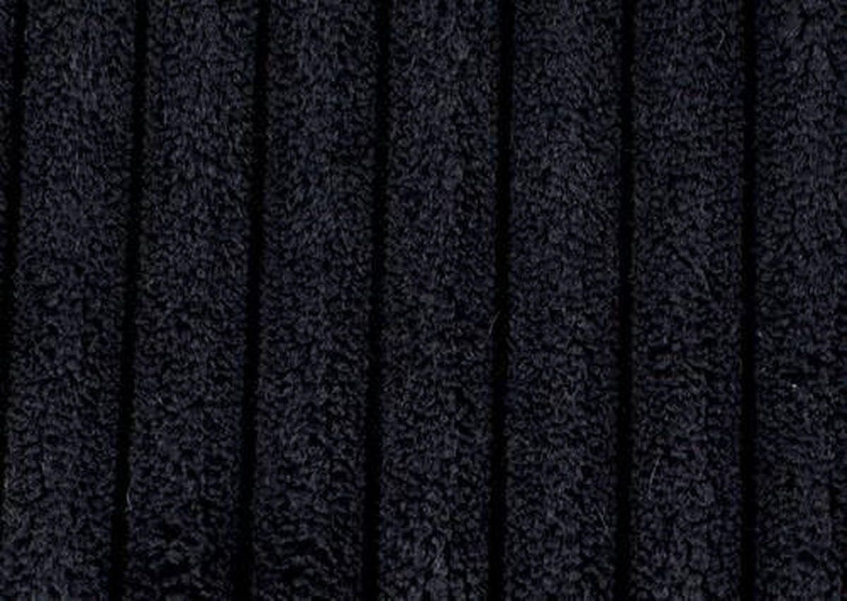 ECKSOFA Schwarz Cord  - Schwarz, KONVENTIONELL, Kunststoff/Textil (250/314cm) - Carryhome
