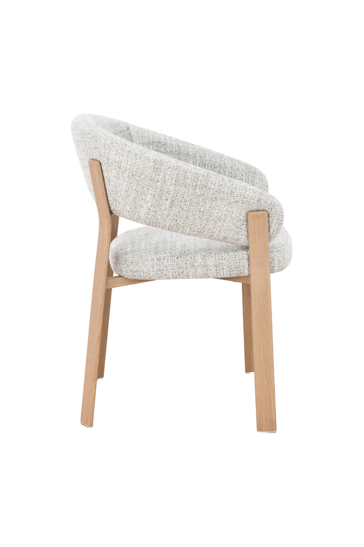 ARMLEHNSTUHL   Leinenoptik  Taupe, Eichefarben, Beige  - Taupe/Eichefarben, Design, Textil/Metall (57/79,5/61cm) - Xora