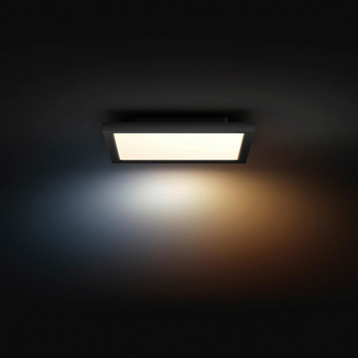 LED-DECKENLEUCHTE Aurelle 30/30/4,8 cm   - Schwarz, Basics, Metall (30/30/4,8cm) - Philips HUE