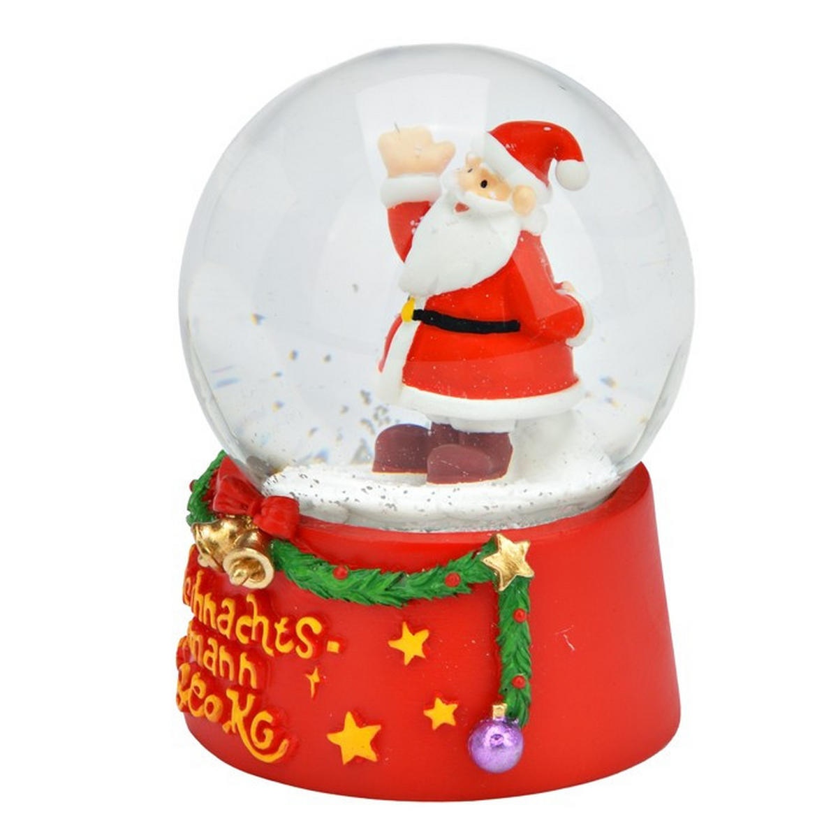 SCHNEEKUGEL  - Multicolor, Basics, Glas/Kunststoff (6/9/6cm)