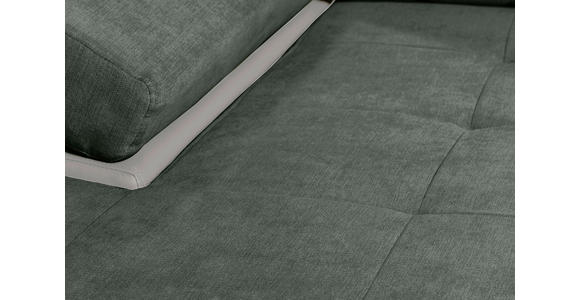 ECKSOFA  in Flachgewebe Weiß, Olivgrün  175/271 cm  - Weiß/Olivgrün, Design, Kunststoff/Textil (175/271cm) - Xora