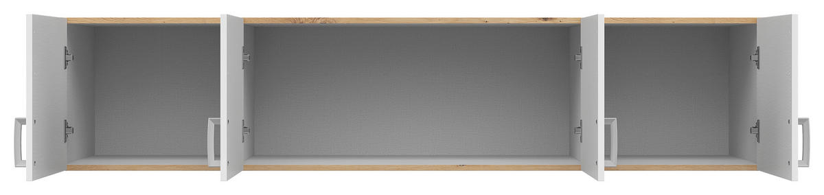 Extensie La Dulap   - argintiu/alb, Modern, plastic/material pe bază de lemn (181/39/54cm) - Carryhome