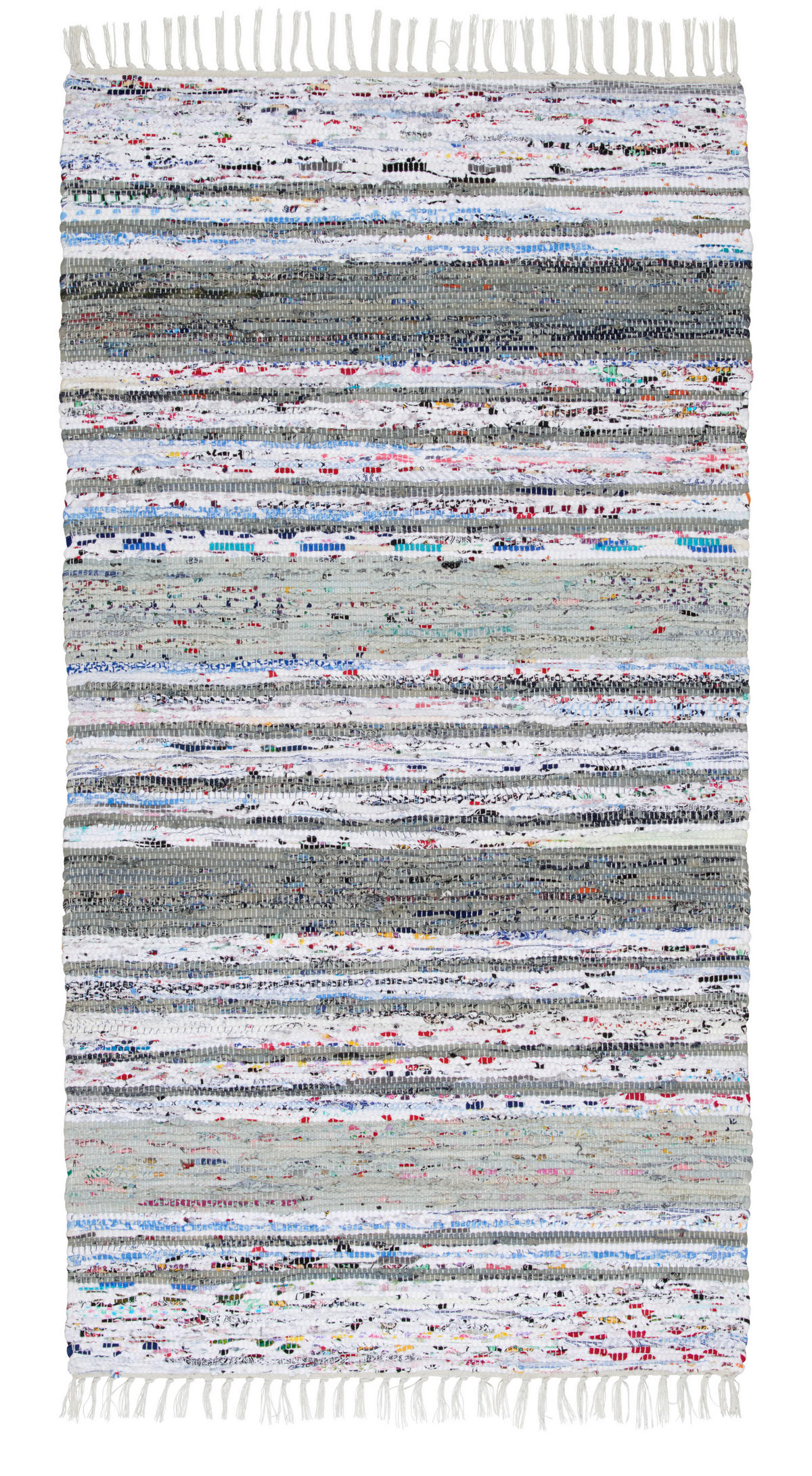 FLECKERLTEPPICH 80/150 cm Grau, Weiß  - Weiß/Grau, KONVENTIONELL, Textil (80/150cm) - Novel